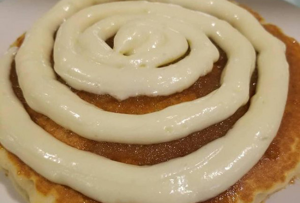 Cinnamon Roll Pancakes