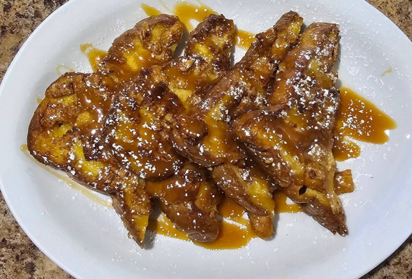 Crunchy Caramel French Toast