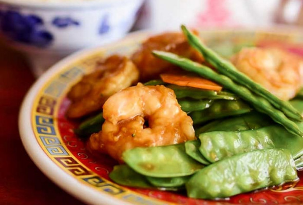 Shrimp with Snow Peas