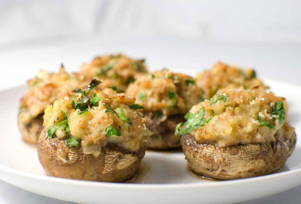 Stuffed Mushroom Caps Appetizer