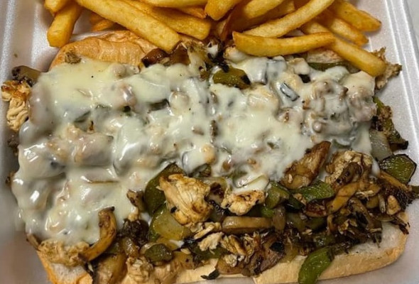 Philly Cheese Chicken Sandwich