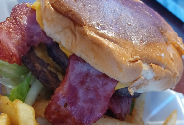 Triple Bacon Cheeseburger