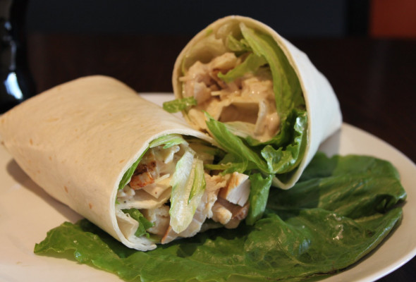 Chicken Caesar Salad Wrap