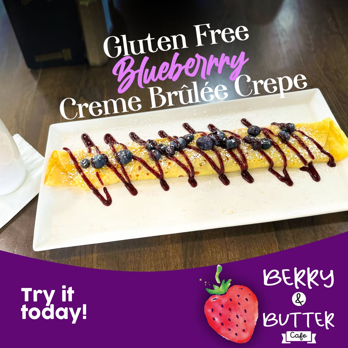 Blueberry-Lemon Creme Brulee French Toast