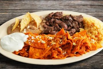 Chilaquiles Con Carne Asada