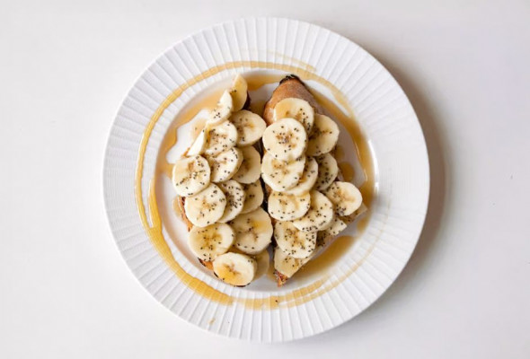 Peanut Butter Banana Chia Toast