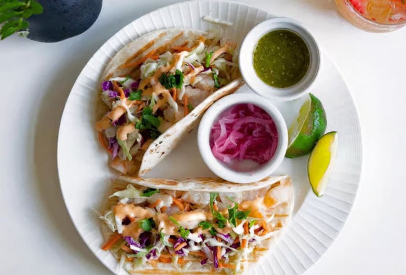 Garlic Lime Shrimp (3 tacos)