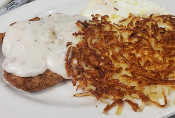 Country Fried Steak w/Two Eggs