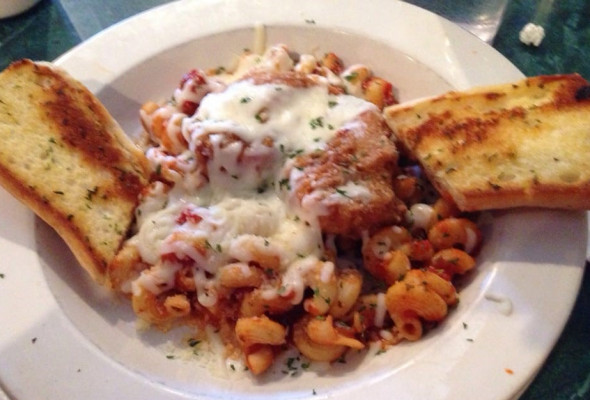 Breaded Chicken Marinara Pasta