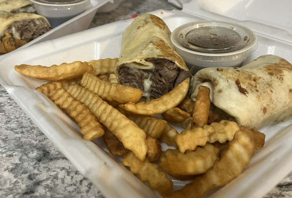 Garlic Beef Pita/Wrap